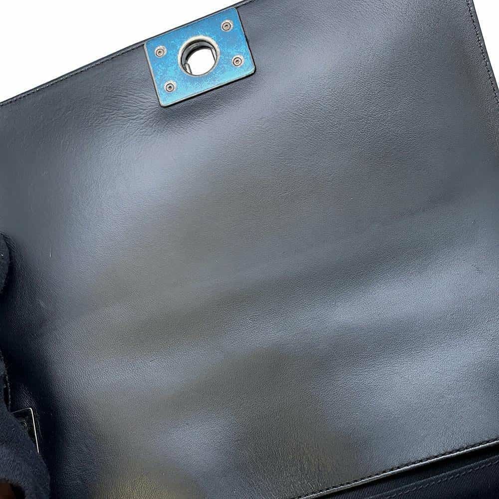 シャネル チェーンショルダーバッグ ボーイシャネル ココマーク カーフレザー CHANEL バッグ 黒