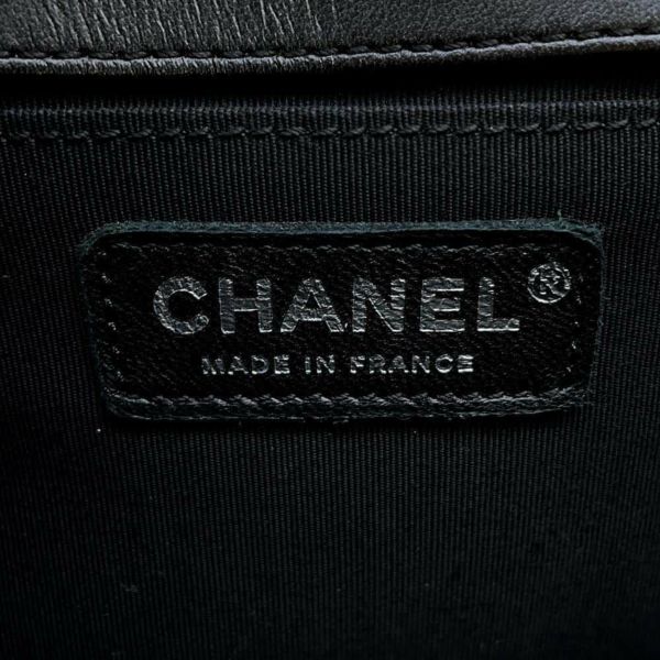 シャネル チェーンショルダーバッグ ボーイシャネル ココマーク カーフレザー CHANEL バッグ 黒