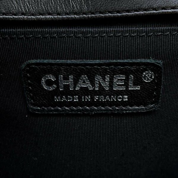 シャネル チェーンショルダーバッグ ボーイシャネル ココマーク カーフレザー CHANEL バッグ 黒