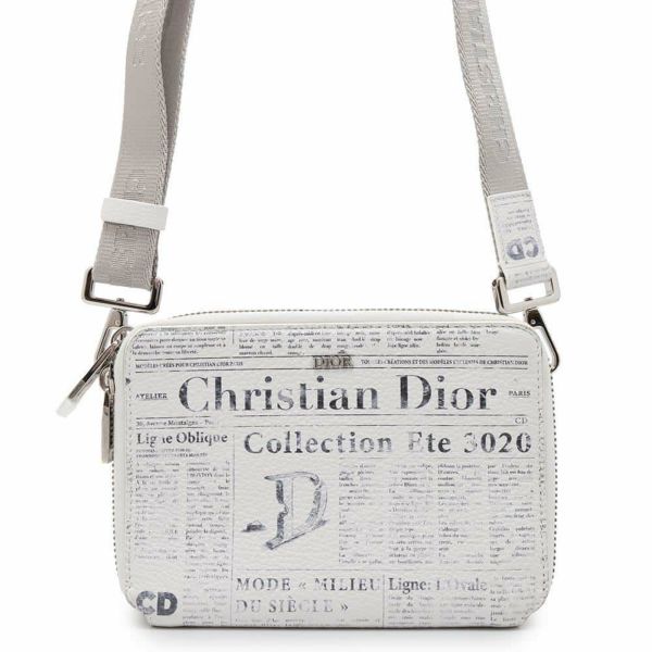 クリスチャン・ディオール ショルダーバッグ ダニエル・アーシャムコラボ ニュースペーパー Christian Dior 白 安心保証 |  中古・新品ブランド販売ギャラリーレア公式通販