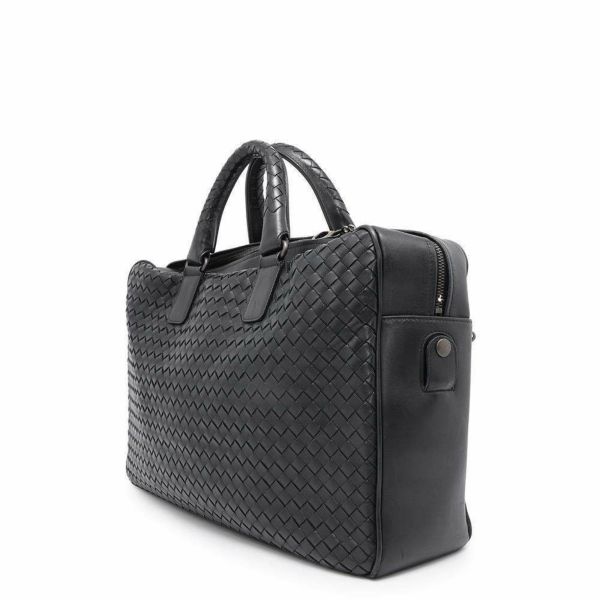 ボッテガヴェネタ ビジネスバッグ イントレチャート レザー BOTTEGA VENETA バッグ メンズ 黒