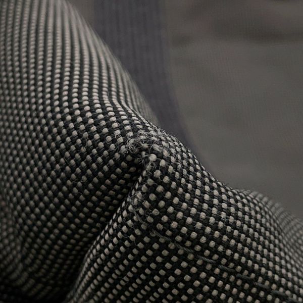 エルメス トートバッグ エールライン カバス グリス/ブラック/シルバー金具 キャンバス HERMES バッグ