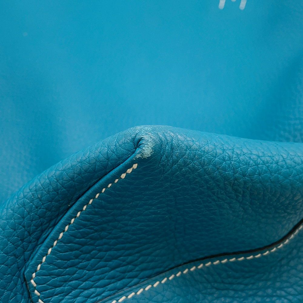 エルメス トートバッグ ドゥブルセンス45 ブルーイズミール/ブルーサフィール トリヨンクレマンス □R刻印