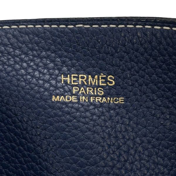 エルメス トートバッグ ドゥブルセンス45 ブルーイズミール/ブルーサフィール トリヨンクレマンス □R刻印