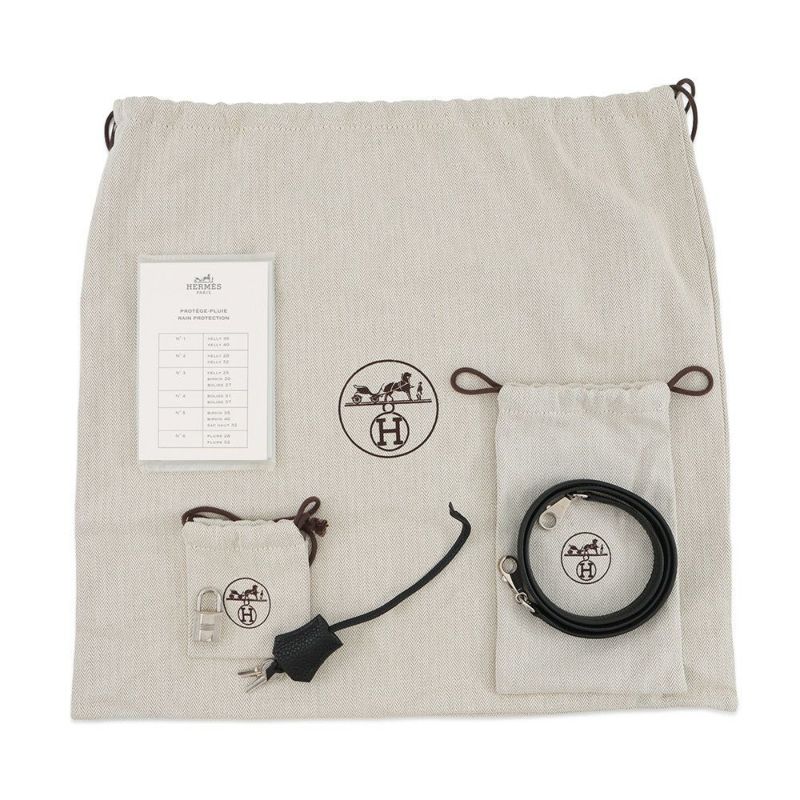 エルメス ハンドバッグ ケリー32 内縫い ブラック/シルバー金具 トゴ □J刻印 2wayショルダー 黒