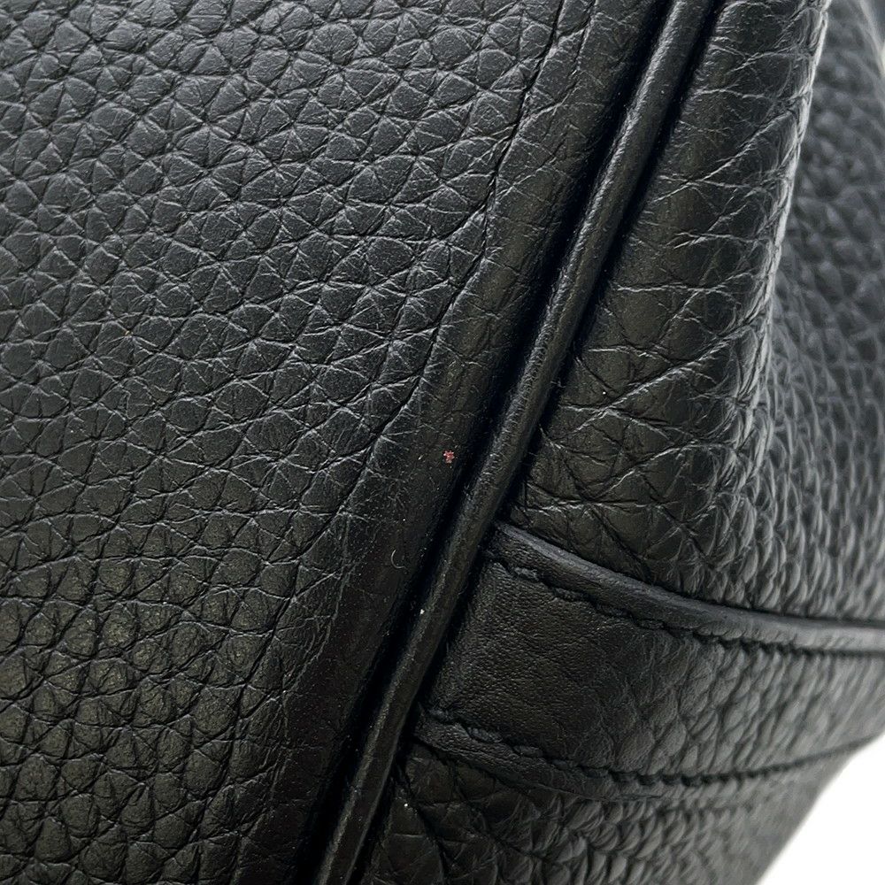エルメス ハンドバッグ ピコタンロックMM ブラック/シルバー金具 トリヨンクレマンス D刻印 黒