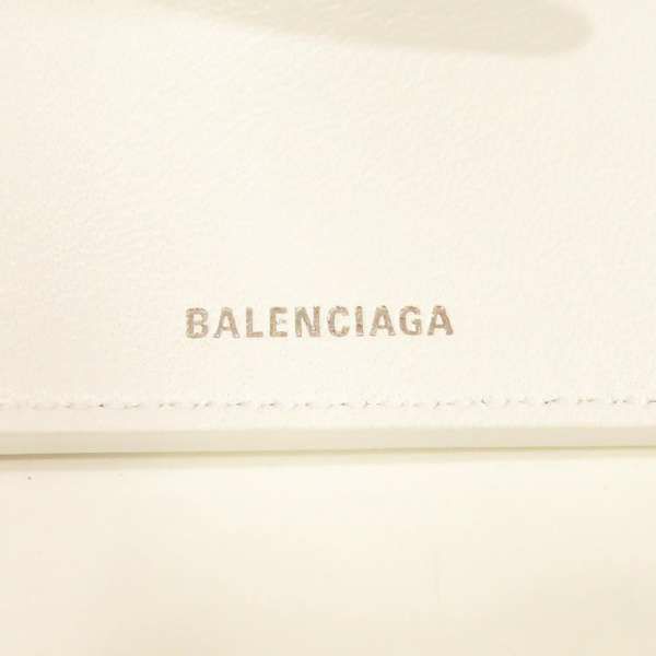 バレンシアガ 三つ折り財布 ハローキティコラボ コンパクトウォレット 619017 BALENCIAGA 財布 キティちゃん 白