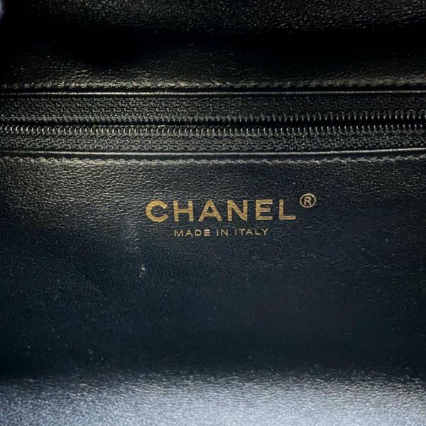 シャネル ハンドバッグ マトラッセ ココマーク ボーリングバッグ ラムスキン CHANEL 2wayショルダーバッグ 黒