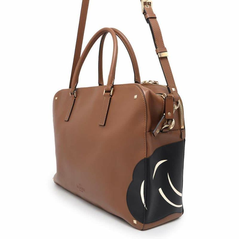 ヴァレンティノ・ガラヴァーニ ビジネスバッグ パンサー PANTHER ブリーフケース レザー VALENTINO 2way 黒