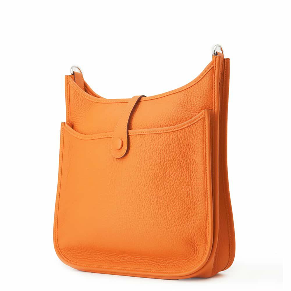 エルメス ショルダーバッグ エブリン3 PM オレンジ/シルバー金具 トリヨンクレマンス W刻印