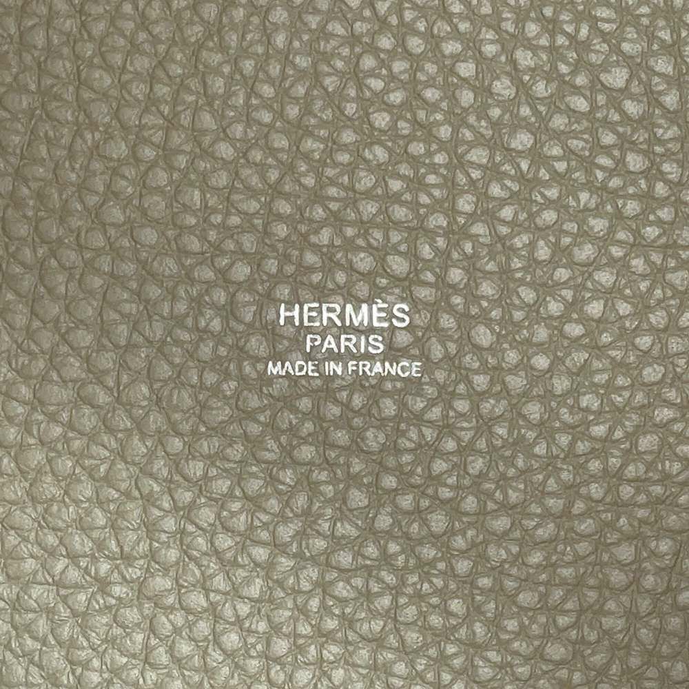 エルメス ハンドバッグ ピコタンロックPM セージ/シルバー金具 トリヨンクレマンス B刻印