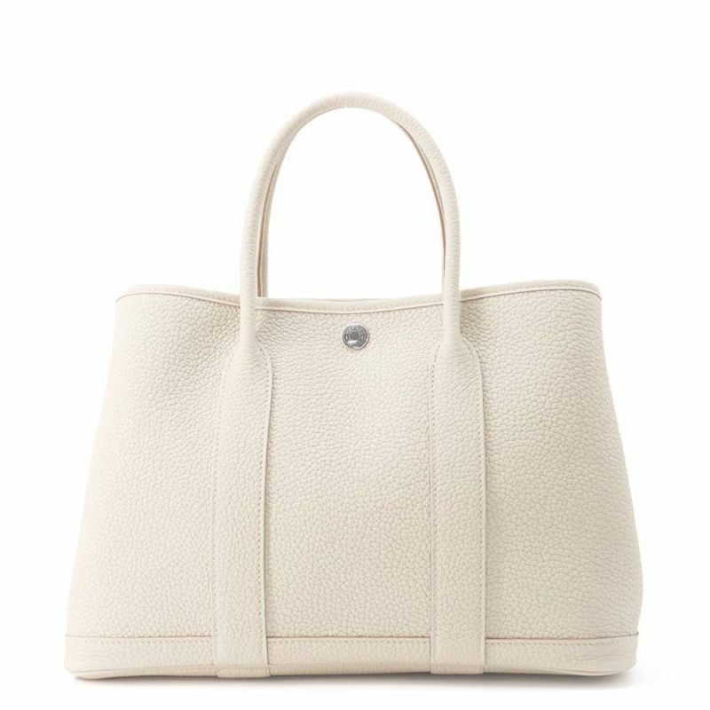 エルメス トートバッグ ガーデンパーティTPM べトン/シルバー金具 ネゴンダ W刻印 ハンドバッグ