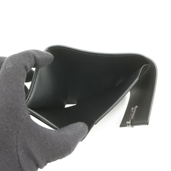 ルイヴィトン 三つ折り財布 トリヨンレザー/ペインティッド ドット LV×YK ポルトフォイユ・カプシーヌ コンパクト M81963 黒 草間弥生