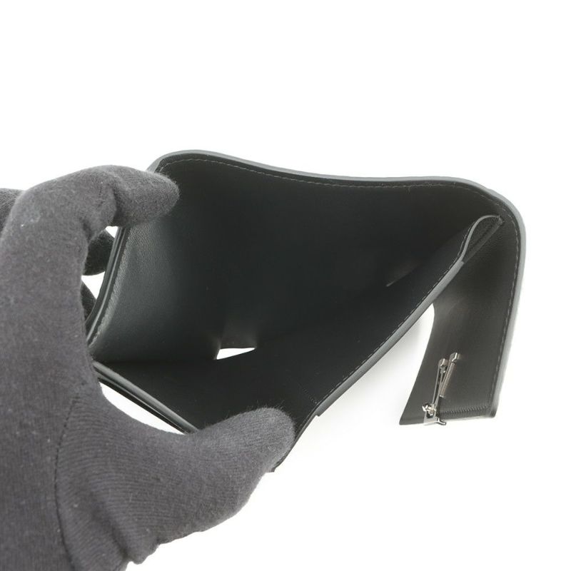 ルイヴィトン 三つ折り財布 トリヨンレザー/ペインティッド ドット LV×YK ポルトフォイユ・カプシーヌ コンパクト M81963 黒 草間弥生