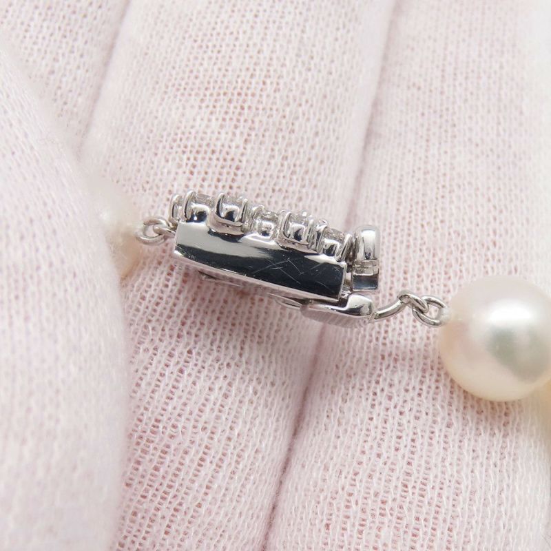 タサキ ネックレス パール/ダイヤモンド 計2.46ct K18WGホワイトゴールド TASAKI 真珠 ジュエリー