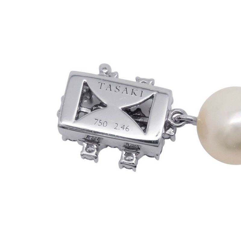 タサキ ネックレス パール/ダイヤモンド 計2.46ct K18WGホワイトゴールド TASAKI 真珠 ジュエリー