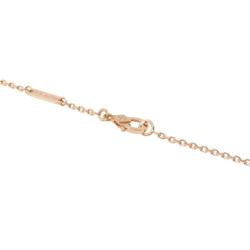 ヴァンクリ ネックレス ヴィンテージ アルハンブラ ピンクマザーオブパール/ダイヤ 1P K18PG VCARPMOP00 2025年ホリデー限定