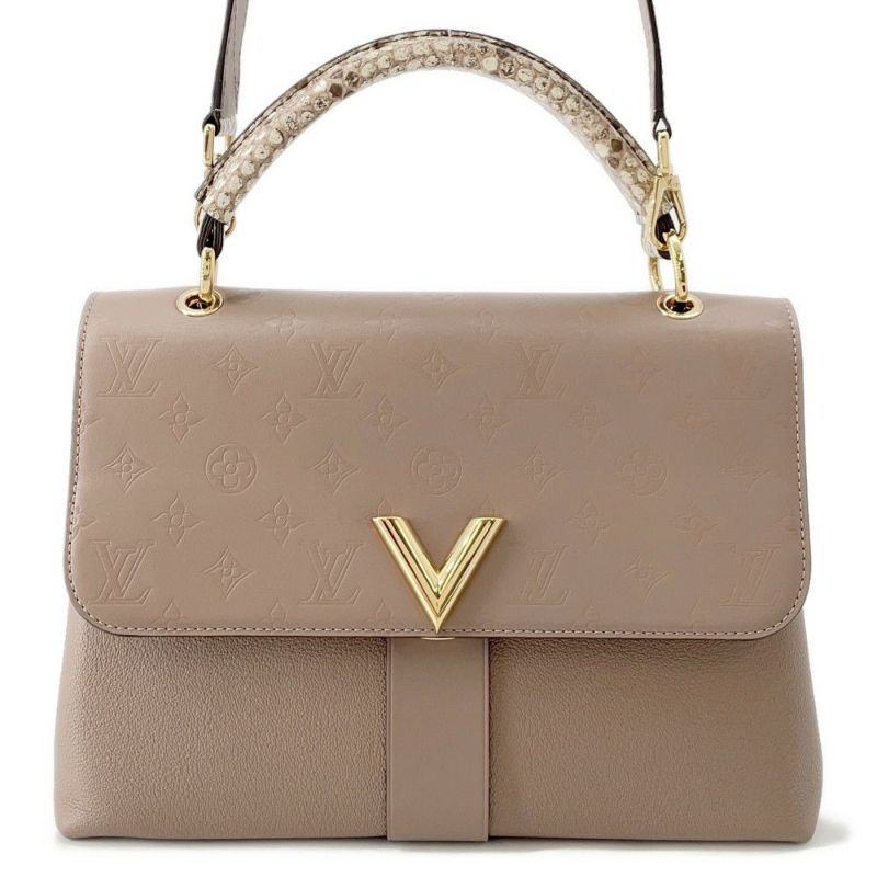 ルイヴィトン ハンドバッグ モノグラム トリヨンレザー/パイソン ヴェリー・ワンハンドルバッグ LOUIS VUITTON  2way ショルダー