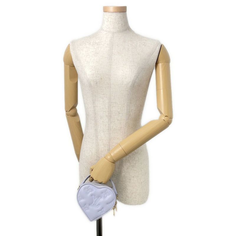 ルイヴィトン ハンドバッグ モノグラム/レザー ポップマイハート・ポーチ M82041 ヴィトン バッグ 2way ショルダーバッグ バブルグラム