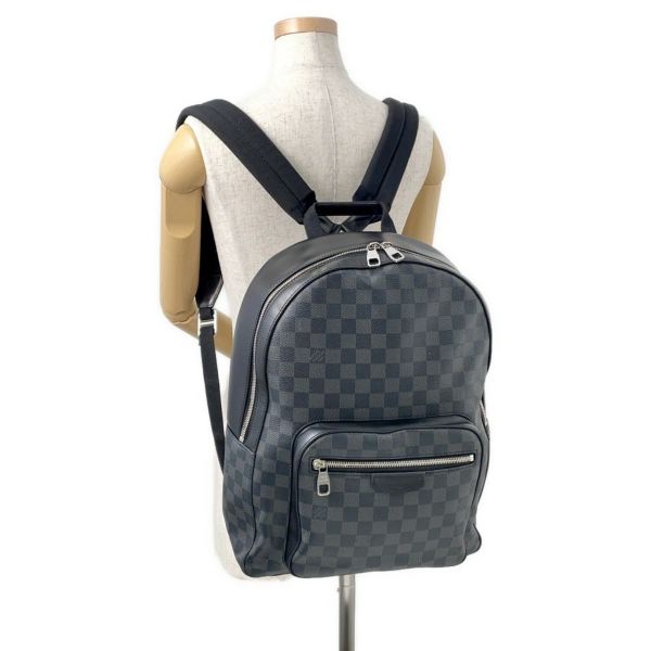 ルイヴィトン リュック ダミエ・グラフィット ジョッシュ N41473 LOUIS VUITTON ヴィトン バッグ メンズ 黒 ブラック