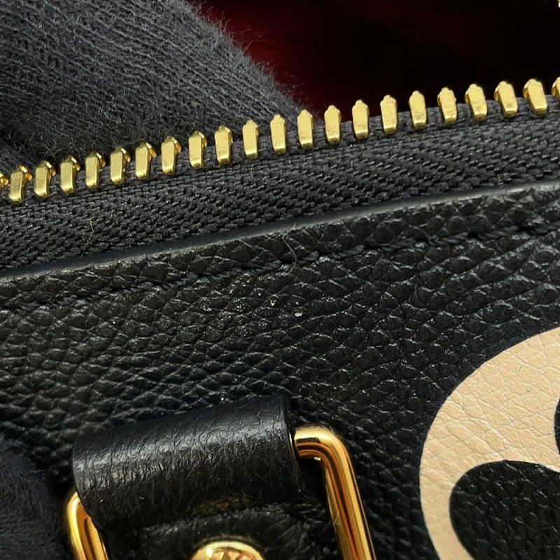 ルイヴィトン ハンドバッグ バイカラーモノグラム・アンプラント スピーディ・バンドリエール 25 M58947 2way ショルダー 黒 ブラック