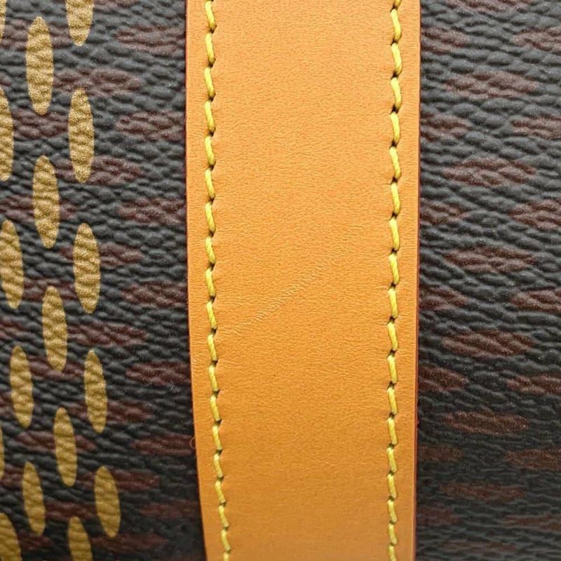 ルイヴィトン ボストンバッグ ダミエ・エベヌ ジャイアント/モノグラム キーポル・バンドリエール50 N40360 黒 ブラック NIGOコラボ