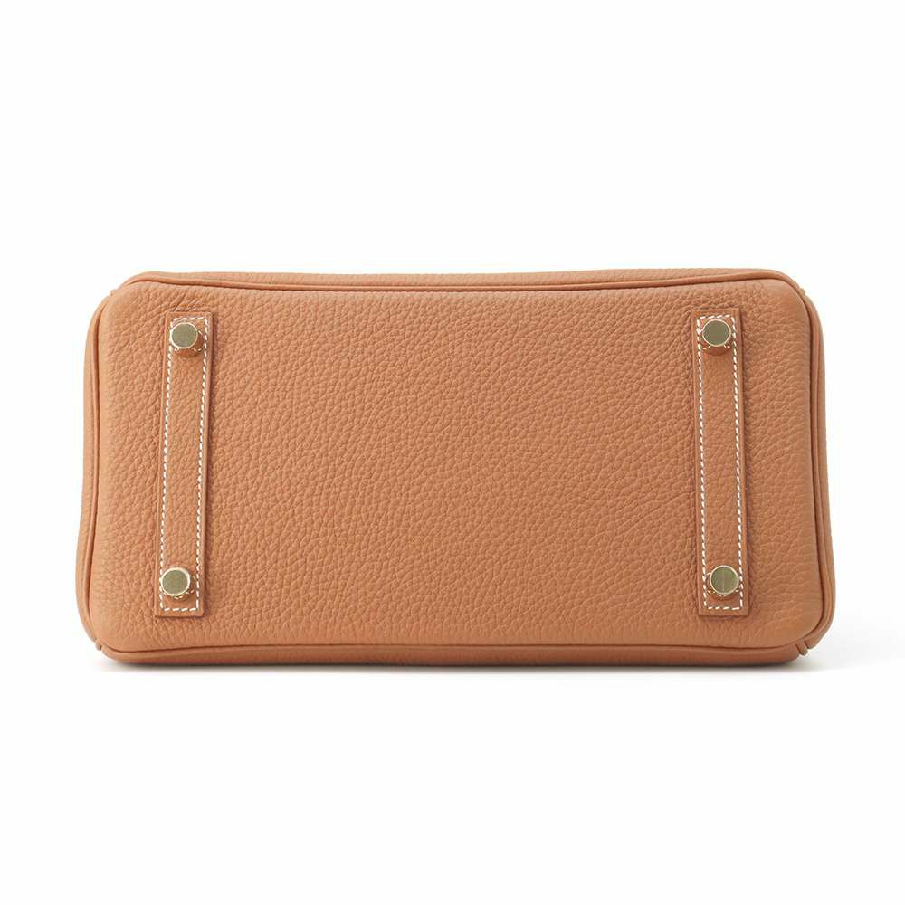 エルメス バーキン25 ゴールド/ゴールド金具 トゴ W刻印 HERMES Birkin ハンドバッグ