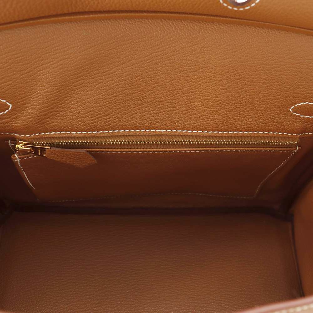 エルメス バーキン25 ゴールド/ゴールド金具 トゴ W刻印 HERMES Birkin ハンドバッグ