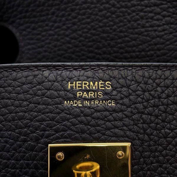 エルメス バーキン30 プルノワール/ゴールド金具 トゴ T刻印HERMES Birkin ハンドバッグ