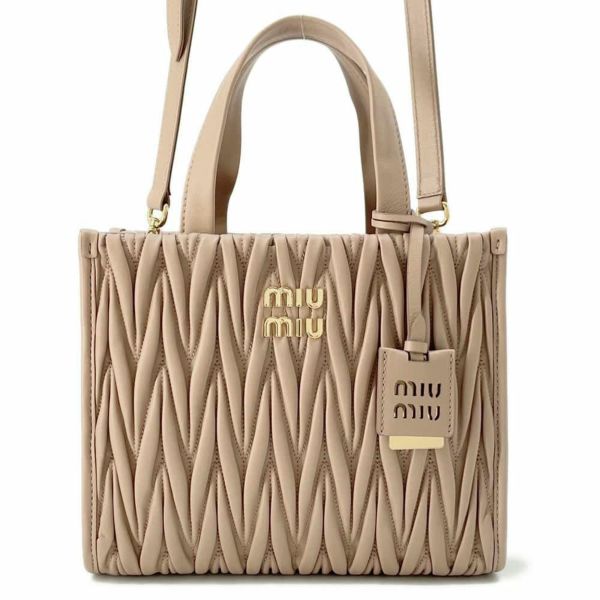 ミュウミュウ トートバッグ マテラッセ レザー 5BG263 MIUMIU ハンドバッグ 2wayバッグ |  中古・新品ブランド販売ギャラリーレア公式通販