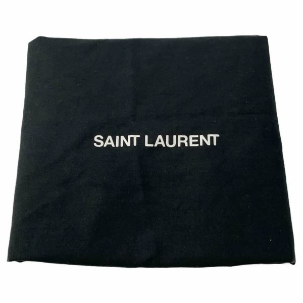 サンローランパリ チェーンショルダーバッグ クラシック ミディアム 型押しレザー 354119 SAINT LAURENT PARIS タッセル 黒