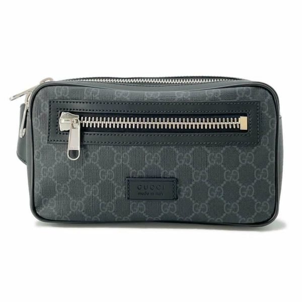 GUCCI ボディバッグ 黒 GGスプリーム