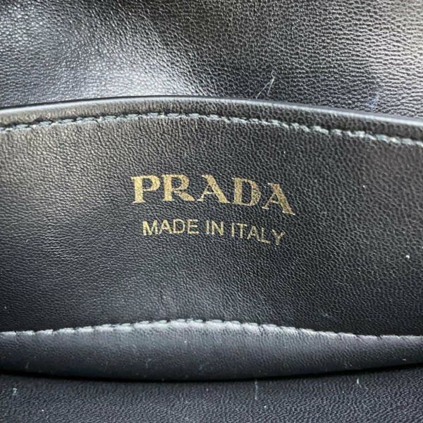 プラダ ハンドバッグ サフィアーノ ドゥーブレ レザー 1BG887 PRADA ショルダーバッグ 黒