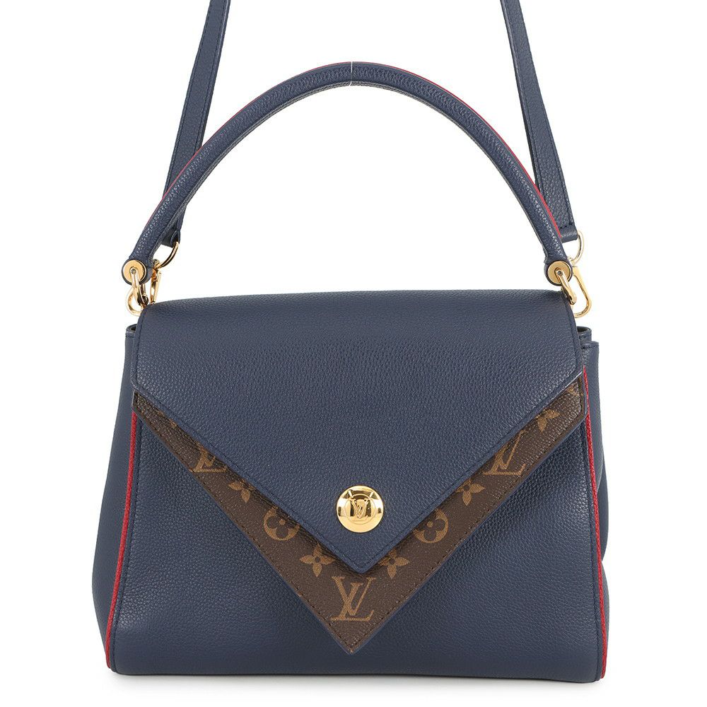 ルイヴィトン ハンドバッグ モノグラム/カーフレザー ドゥブルV M54439 LOUIS VUITTON 2wayショルダーバッグ