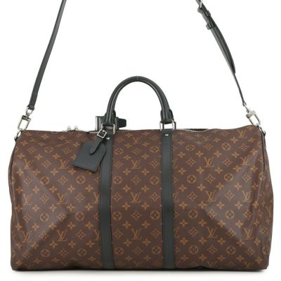 【即発送】ルイヴィトン M56714モノグラムマカサー バンドリエール55 ルイヴィトン ボストンバッグモノグラム・マカサー キーポル・バンド