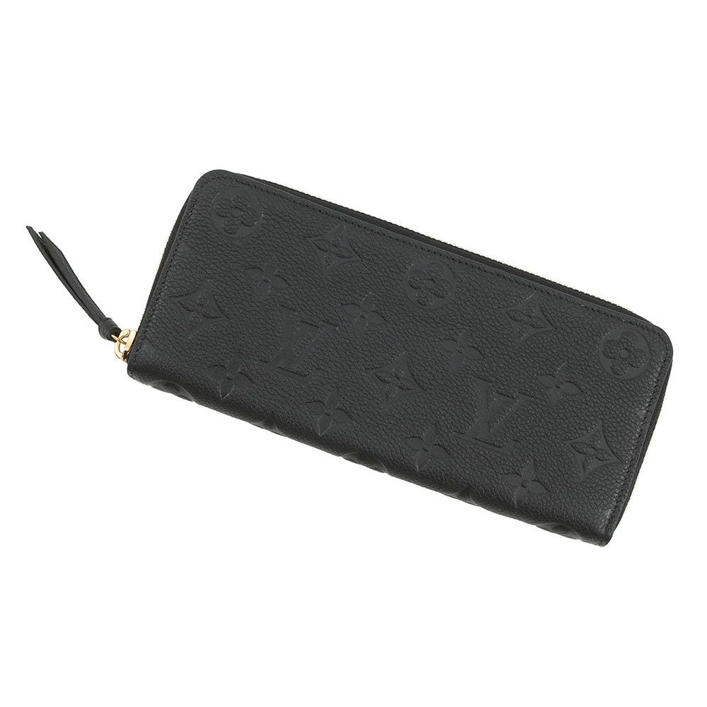 ルイヴィトン 長財布 モノグラム・アンプラント ポルトフォイユ・クレマンス M60171 LOUIS VUITTON ブラック 黒