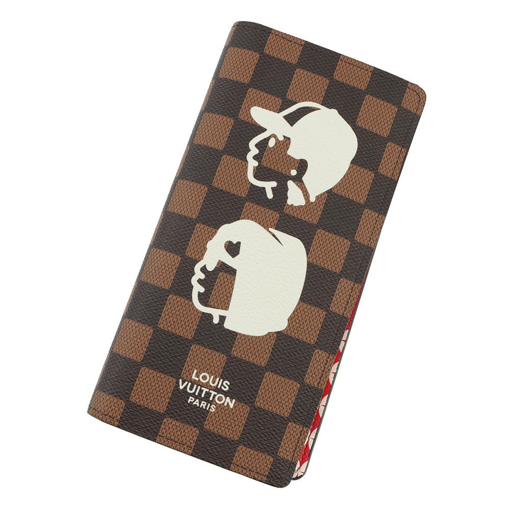 ルイヴィトン 長財布 ダミエ･フレンドシップ キャンバス ポルトフォイユ・ブラザ N40780 財布 ファレル・ウイリアムス/NIGO コラボ