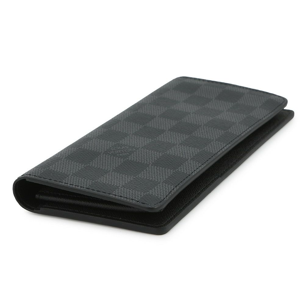 ルイヴィトン 長財布 ダミエ・グラフィット ポルトフォイユ・ブラザ N62665 LOUIS VUITTON ヴィトン 財布 メンズ 黒 ブラック