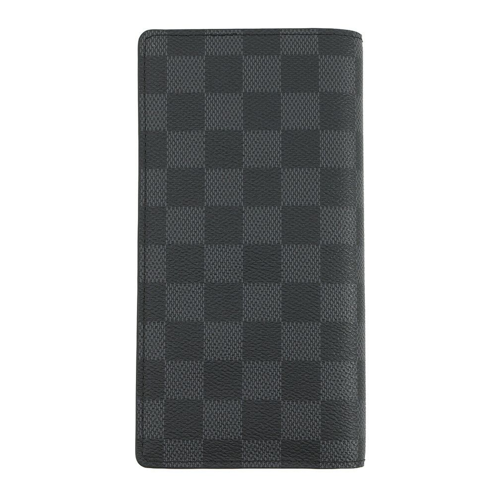 ルイヴィトン 長財布 ダミエ・グラフィット ポルトフォイユ・ブラザ N62665 LOUIS VUITTON ヴィトン 財布 メンズ 黒 ブラック
