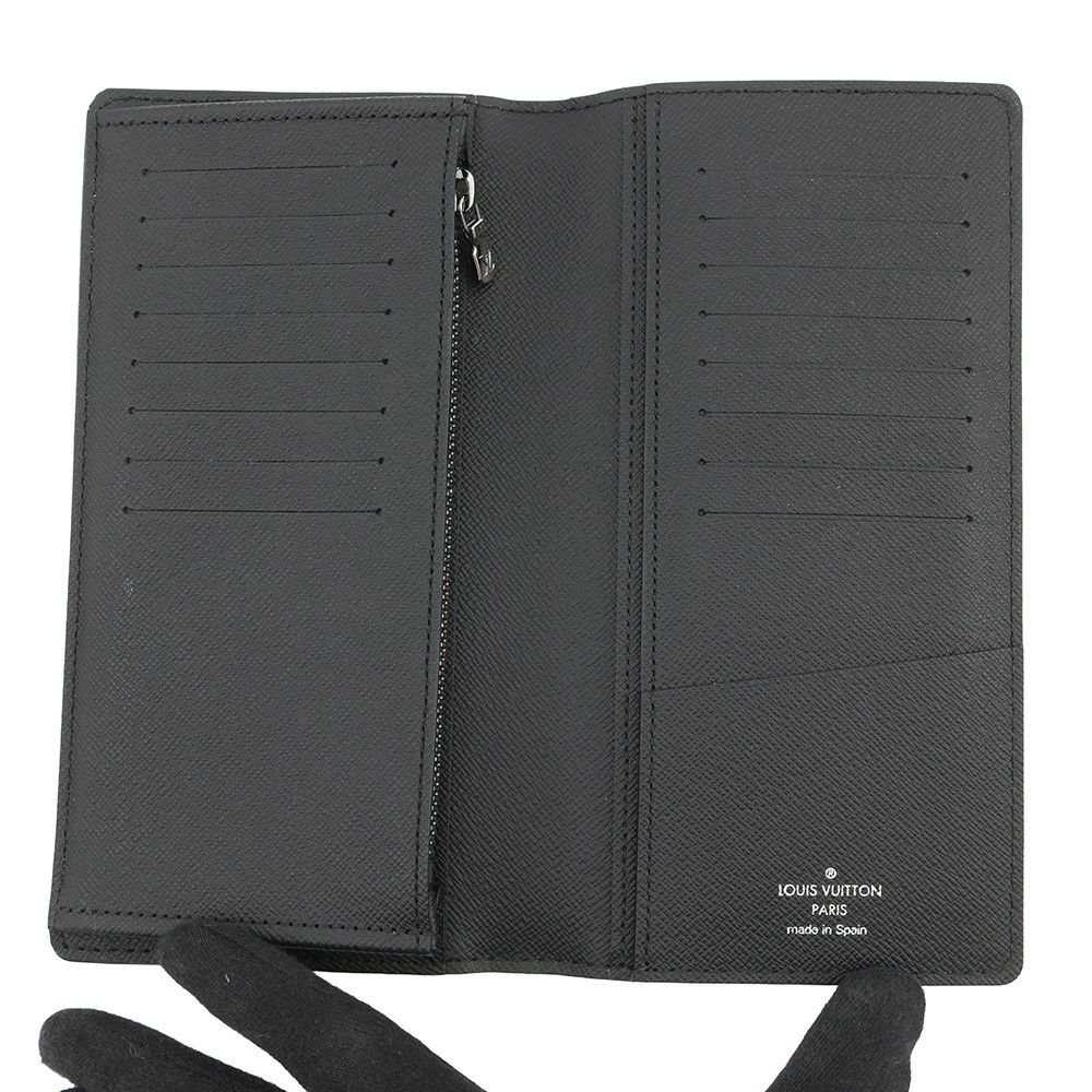 ルイヴィトン 長財布 ダミエ・グラフィット ポルトフォイユ・ブラザ N62665 LOUIS VUITTON ヴィトン 財布 メンズ 黒 ブラック