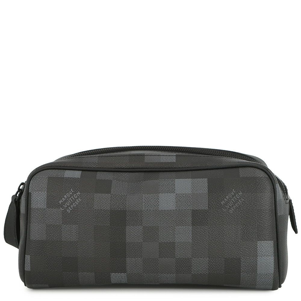 ルイヴィトン クラッチ ダモフラージュ・ブラック キャンバス ドップ・キット M15109 LOUIS VUITTON メンズ 黒 ブラック