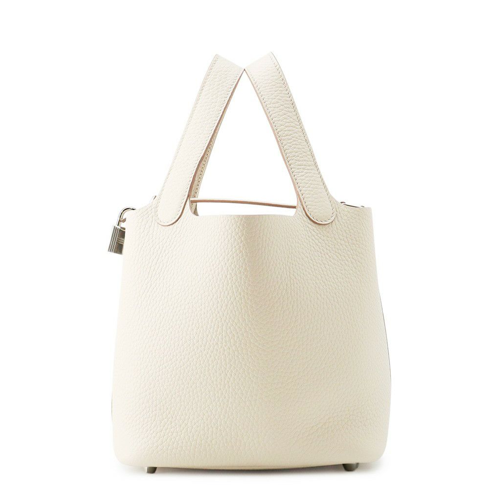 エルメス ハンドバッグ ピコタンロックPM ベトン/シルバー金具