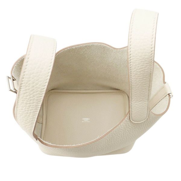 エルメス ハンドバッグ ピコタンロックPM ベトン/シルバー金具 トリヨンクレマンス K刻印