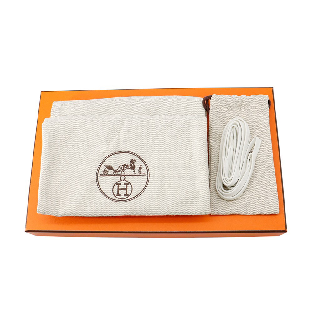 エルメス スニーカー ゲット キャンバス レディースサイズ38 HERMES 靴 白