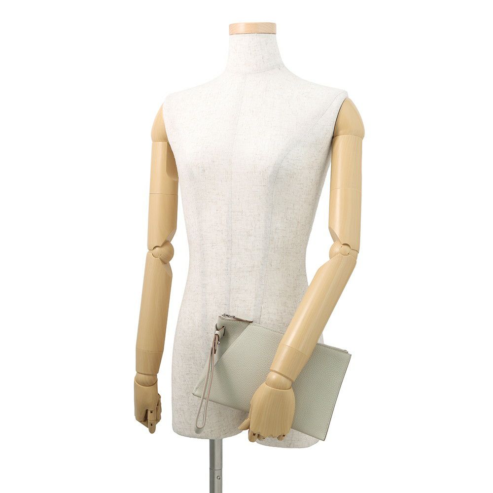 エルメス クラッチバッグ カバ ヴェルティージュ 24 トゥルティエールグレー/シルバー金具 トゴ C刻印