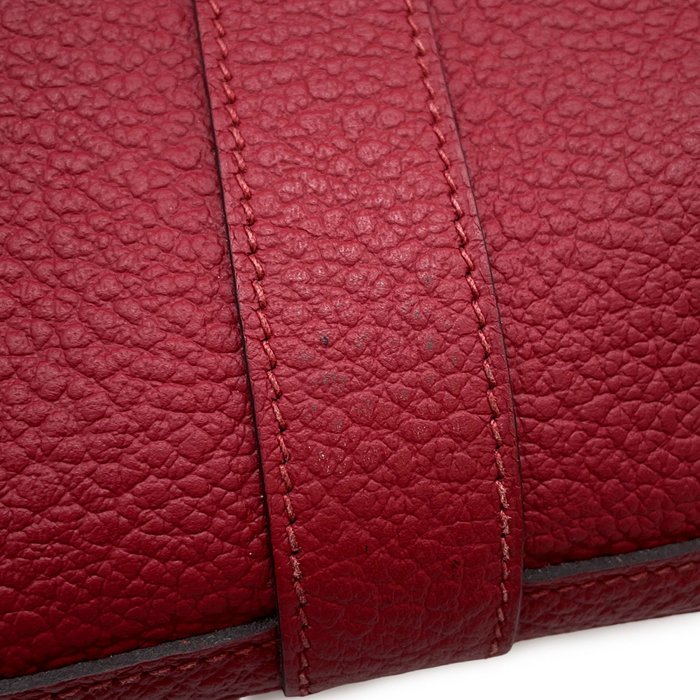 エルメス トートバッグ ガーデンパーティTPM ルビー/シルバー金具 ネゴンダ C刻印