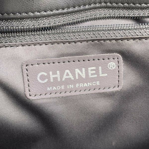 シャネル トートバッグ マトラッセ ココマーク ビニール ツイード レザー CHANEL ショルダーバッグ 黒