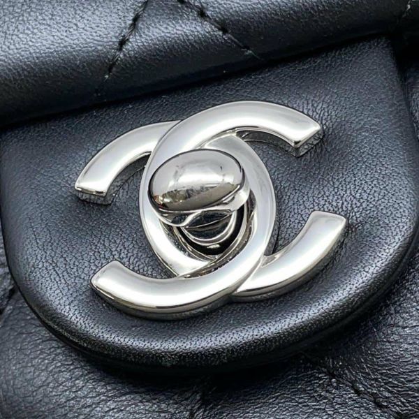 シャネル ハンドバッグ マトラッセ ココマーク ラムスキン カンボンライン A25173 CHANEL バッグ ショルダー 黒