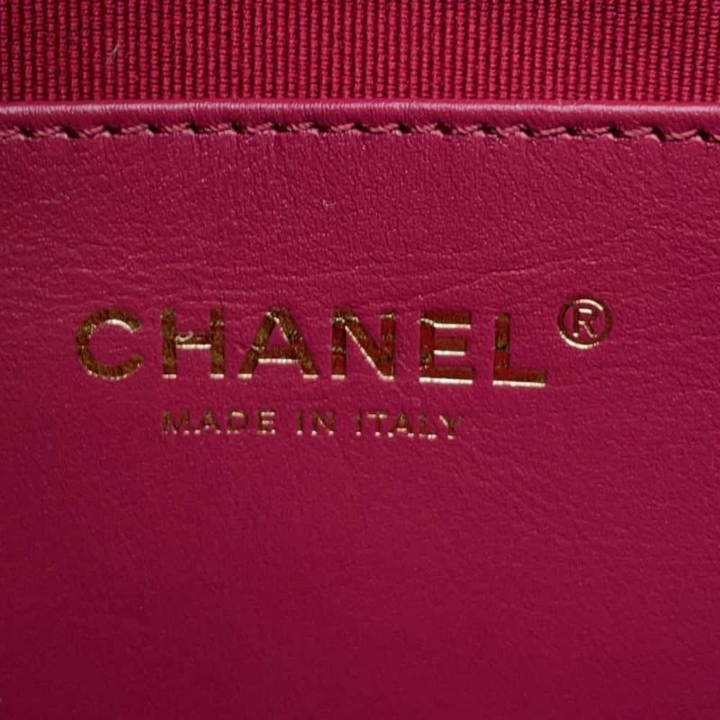 シャネル チェーンショルダーバッグ トップハンドル マトラッセ ココマーク シャイニーラムスキン AS4993 黒