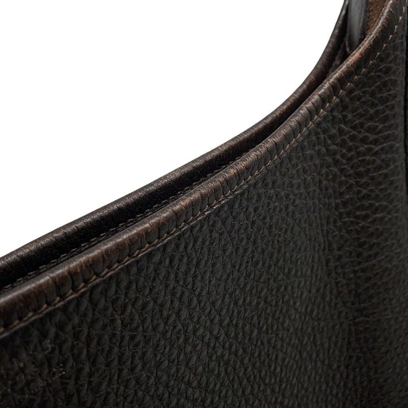 エルメス ショルダーバッグ エブリン1 PM ブラウン/シルバー金具 トゴ □F刻印